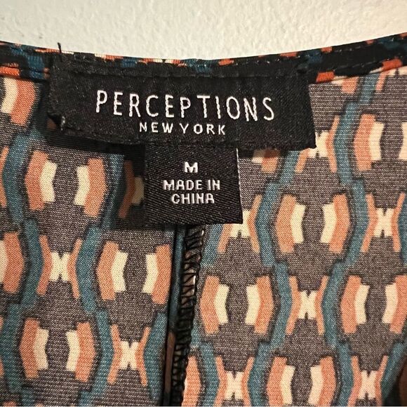 Wrap Dress by Perceptions Size Medium handkerchief hem (faux wrap) - Picture 13 of 14